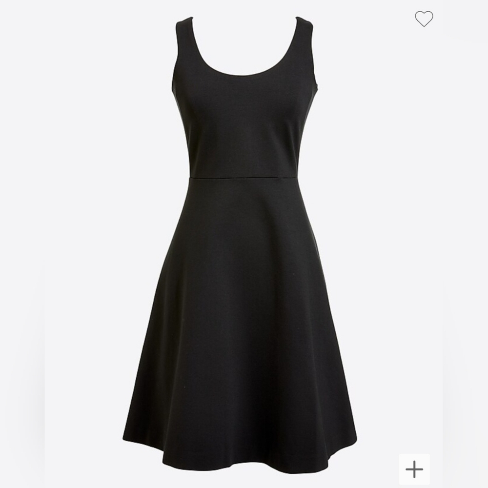 J. CREW/ MEDIUM/ A-LINE MIDI BLACK DRESS